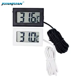 Kualitas Tinggi Mini LCD Digital Thermometer Kulkas Sensor Suhu Freezer Thermometer