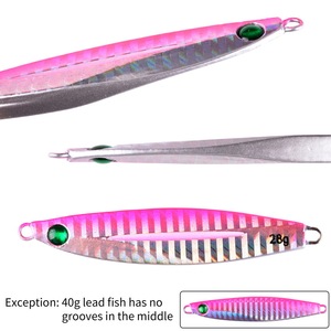 Señuelo de metal <span class=keywords><strong>IMA</strong></span> Printed Zander de 40g, cebo artificial duro de lanzamiento largo para pesca en agua dulce y marina, señuelo de plomo con hoja deslizante. - Product Image 4