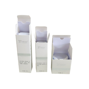 custom logo Paper Packaging Box Cream Cosmetics Packaging Boxes With Gold Foil Stamping 60ml 30ml Set Skincare Packaging Box