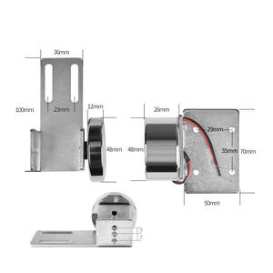 12v 24v 150lbs auto silding door electric <strong>magnetic</strong> <strong>lock</strong> <strong>mini</strong> em <strong>lock</strong> V support oem customized - Product Image 3