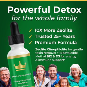 Zeolite Detox en Gotas Líquidas para Niños y Adultos, con Clinoptilolita, Vitaminas B12 y D Puras, Fórmula Vegana, Gran Venta - Product Image 3