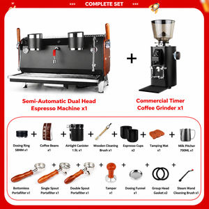 Cafetera Profesional Semiautomática para el Hogar RS-12 de Grado Comercial - Product Image 1