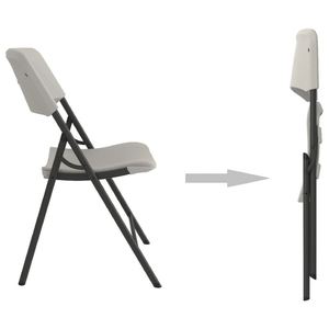 Table ronde pliante en plastique légère de 32 pouces avec plateau imperméable pour salle à manger, hôtel et salon, pour fête en plein air, pique-nique - Product Image 2