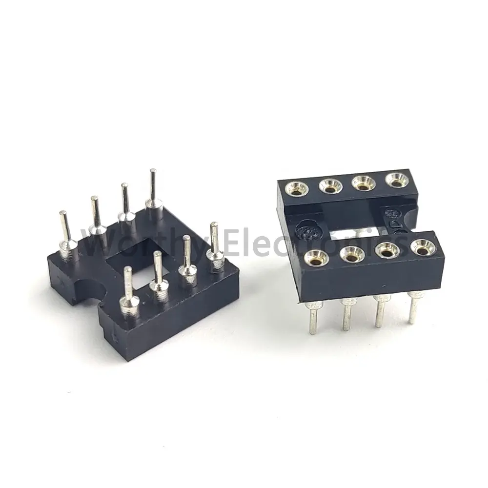 8PIN IC socket 300MIL DIP microcontroller IC chip circular hole pedestal integrated circuits electronic component