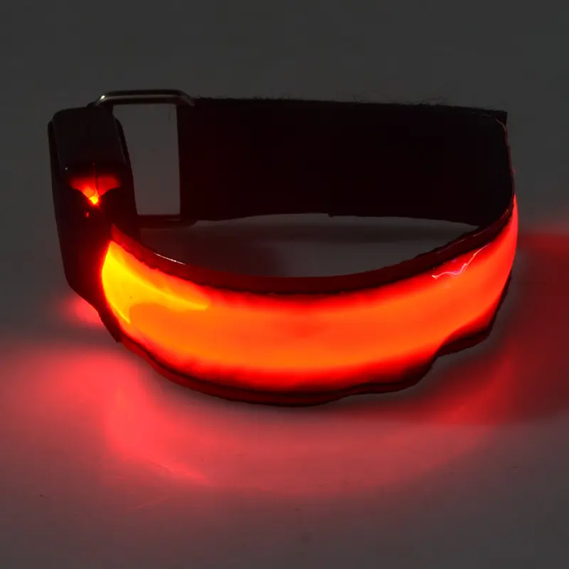 LED Flashing Wrist Band Bracelet Arm Band Belt Light Up Dance Party Glow For Party Decoration Gift Luminous Glow Bangle