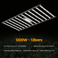 Lámpara de Cultivo LED Tritile Lm301b Lm301h Evo de Espectro Completo IP65, Regulable, 1200W 3480mol/s, para Sistemas de Cultivo Hidropónico
