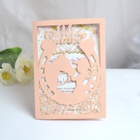 Personnalisé fer à cheval paillettes quinceanera laser cut 15 année cartes d'invitation