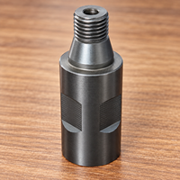 Adaptateur de filetage de précision en acier à haute teneur en carbone usiné CNC, filetage femelle 1-1/4"-7 UNC et filetage mâle M22, pour trépan diamanté