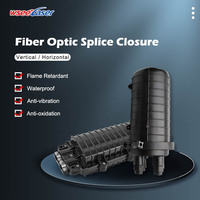 Caja de Distribución FTTH FTTX, Cierre de Empalme Horizontal para Fibra Óptica de 12, 24, 48, 96, 144, 288 Núcleos