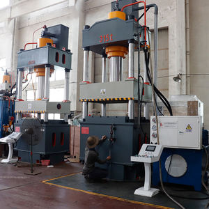 เครื่องอัดไฮดรอลิกทำหมวกกันกระสุนสี่เสา500ตันปั๊มความแม่นยำสูงแบริ่ง - Product Image 4