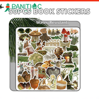 Romantique Bookish PVC Stickers Creative Filles Lecture Graffiti Autocollants 50pcs Style De Bande Dessinée pour La Maison Livre & Bouteille Décor
