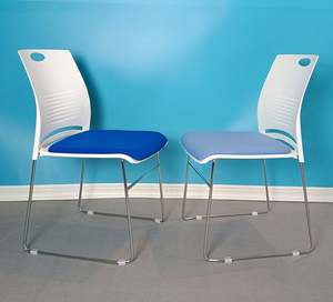 Chaise de formation d'étudiant empilable en métal et en plastique bon marché pour les écoles chaise de salle à manger utilisation pour les salles de formation - Product Image 6