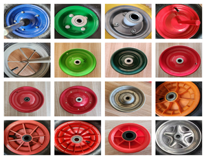 Pneu extérieur en mousse PU de qualité supérieure, résistant, 3,50-7, sans chambre à air, pour <span class=keywords><strong>brouette</strong></span>, chariot à main, équipement de jardin, accessoires, jante en acier, bille - Product Image 4