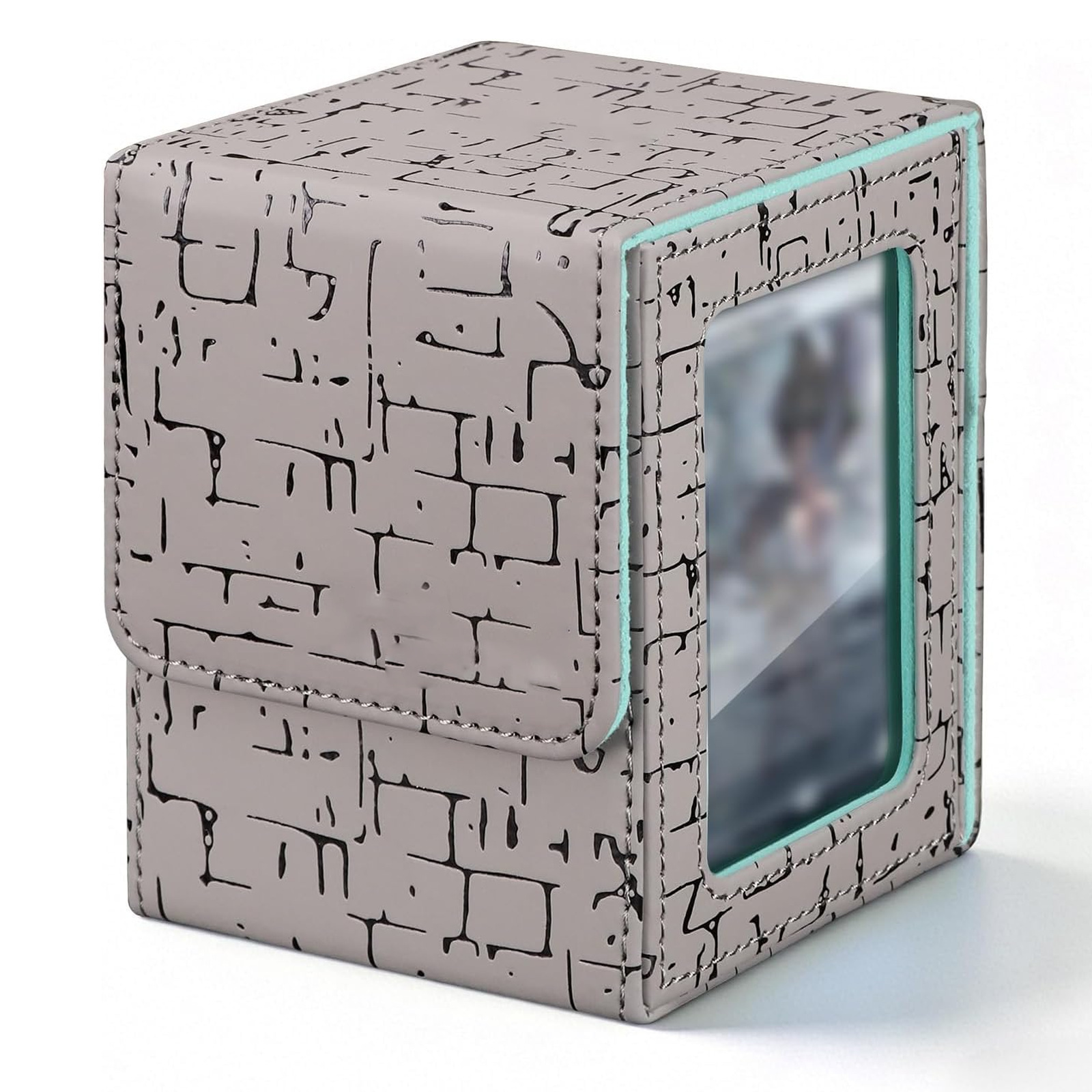 Motif égyptien gris-bleu