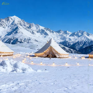 Bolin Gran Lujo 3M 4M 5M 6M lona de algodón mongol lujo Glamping Camping <span class=keywords><strong>Yurta</strong></span> casa campana tienda - Product Image 3