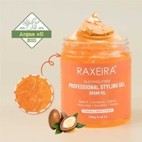 Gel capillaire à l'huile d'argan du Maroc, nourrit les cheveux et le cuir chevelu sans irritation, facile à laver, tenue forte et durable