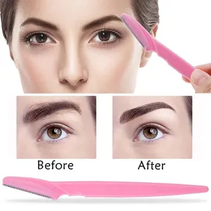 Tondeuse à sourcils inclinée en acier inoxydable, rasoir sûr pour l'épilation du visage et du corps - Product Image 3