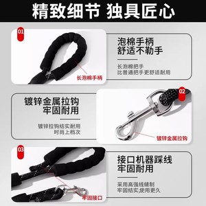Collier et harnais réfléchissants réglables pour chien avec laisse, pour petites et moyennes races, utilisation en extérieur - Product Image 3