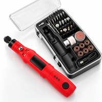 Kit de mini-perceuse et meuleuse au lithium 3,6 V, outil rotatif avec moteur sans balais et vitesse variable pour la découpe, la gravure, le ponçage et le polissage