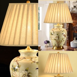 Retro Ceramic Table Lamp E27 LED Warm <b>Light</b> Bedroom Living Room Decor - Product Image 4