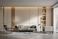 Ensemble de canapés de bureau en cuir exécutif, modulaire, en tissu, avec structure en bois massif |   Sièges de salon commerciaux contemporains pour hôtels, haute densité