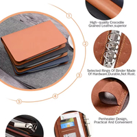 Libreta de Tapa Dura con Costuras de Tela y Cuero PU, Personalizable con Logotipo, Tamaños A5/A6/B5/A4, para Regalo Corporativo, de Oficina o Empresarial