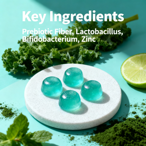 Suministro de fábrica, gomitas prebióticas y probióticas sin azúcar, Suplemento probiótico crudo al por mayor para adolescentes y mujeres - Product Image 2