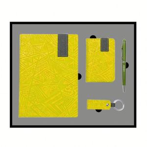 Set de Regalo Promocional OEM con Logotipo Personalizado, Cuaderno A5, Estuche para Tarjetas, Memoria USB, Caja de Regalo de Papel Kraft - Product Image 4