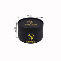 Boîtes d'emballage de luxe personnalisées en carton rigide avec couvercle et base, style tube rond pour tasses à thé