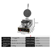 Machine à gaufres industrielle commerciale personnalisée, électrique, coréenne, belge, pour mini-gaufres et gaufres bulle
