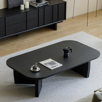 Table basse rectangulaire en bois massif de style médiéval, mobilier de salon, table longue de luxe légère haut de gamme, petite table de designer