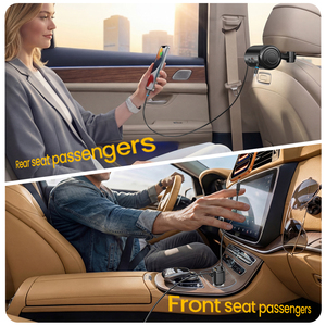 Stazione di Ricarica <span class=keywords><strong>Auto</strong></span> Retrattile Multi 6 in 1, Caricatore per Poggiatesta, Box di Ricarica Tipo C, Dock di Condivisione per Sedile Posteriore - Product Image 6