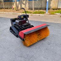Balayeuse à neige motorisée à brosse rotative pour le déneigement des routes municipales