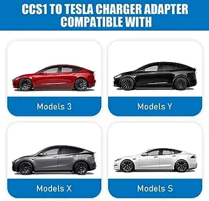 Ccs1 ila şarj adaptörü Css1 abd Adapteur konektörü Ev fiş şarj adaptörü Tesla için