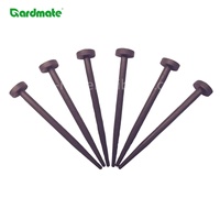 Bordure de jardin flexible en caoutchouc GARDMATE - Clôture de jardin écologique résistante aux intempéries et durable avec 6 piquets en plastique pour pelouses
