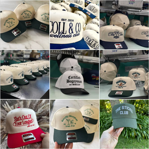 Casquette <span class=keywords><strong>de</strong></span> baseball unisexe personnalisée à 5 panneaux en <span class=keywords><strong>toile</strong></span> <span class=keywords><strong>de</strong></span> coton structurée avec logo brodé en 3D et casquette trucker bicolore à pois - Product Image 2