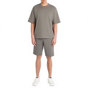 Conjunto de pantalones cortos para hombre, conjuntos de camisas y pantalones cortos de secado rápido más gruesos de verano, conjuntos de ropa para hombre - Product Image 1