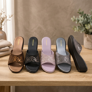 Sandalias Planas de Mujer con Tiras de Crochet, Chanclas Decorativas con Punta Abierta para Playa y Exteriores - Product Image 4