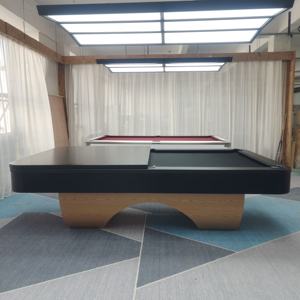 Table de billard en bois massif moderne sur mesure pour la maison, 7 pieds, coussin en bois, dalles de pierre bleue, cuir de qualité tournoi durable et luxueux - Product Image 3
