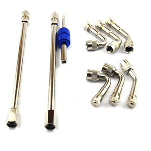 Brass Tire Inflator <b>Extension</b> <b>Rod</b> 9 Piece Set For Tubeless Valve Fast Inflate American Mouth Copper Material - Product Image 3