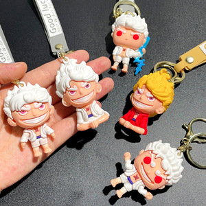Llavero de Silicona 3D con Diseño de <span class=keywords><strong>Luffy</strong></span> Qiwuhai Essolon del Anime One Piece, No Tóxico, para Bolsa - Product Image 3