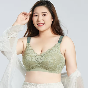 Reggiseno All'ingrosso in Pizzo, Seta Modale, Senza Ferretto, Taglie Grandi 38 40 42 44 46, per Donne in Gravidanza, Maternità e Allattamento - Product Image 3
