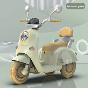 Motocicleta Eléctrica Triciclo de Plástico con Capacidad para Dos Personas, Niños y Niñas, con Música, Recargable, Juguete - Product Image 6