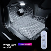 Nouvelle lampe de toit de voiture à capteur, rechargeable USB, lumière d'ambiance tactile, lampe de lecture intérieure LED, éclairage de coffre modifié