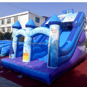 Happy Castle Toboganes secos inflables gigantes congelados personalizados para niños <span class=keywords><strong>Castillo</strong></span> hinchable comercial 7X4m con precio <span class=keywords><strong>de</strong></span> fábrica - Product Image 4