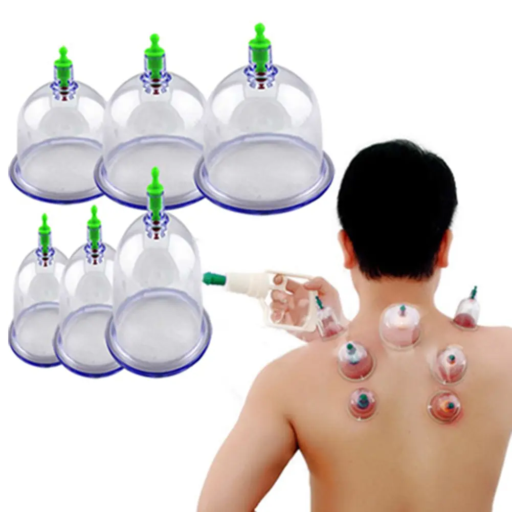 PZ Best Quality Benefits 6Pcs Cupping Therapy Sets 6 Pieces Chinese Vaccum Cupping