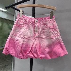 Faldas vaqueras mini plisadas de corte A para mujer, estilo formal, adelgazantes, con cinturón, novedad de otoño 2026 al por mayor - Product Image 4