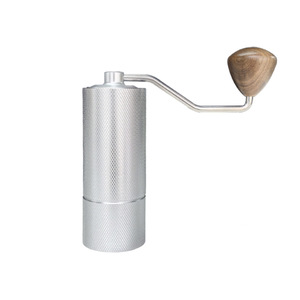 Manual Coffee Grinder Stainless Steel Adjustable Hand Crank Silver Color - Product Image 1