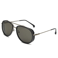 Gafas de Sol de Moda Unisex para Mujer, Gafas de Sol de Diseñador para Hombre, Promoción OEM, Gafas de Sol Retro de Metal con Marco en Forma de A