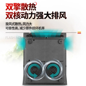 Cocina de Inducción Dema Tai, Nuevo Estilo Doméstico, 3500W, Plana, de Alta Potencia, con Pantalla LCD Impermeable, 10 Niveles de Potencia - Product Image 4